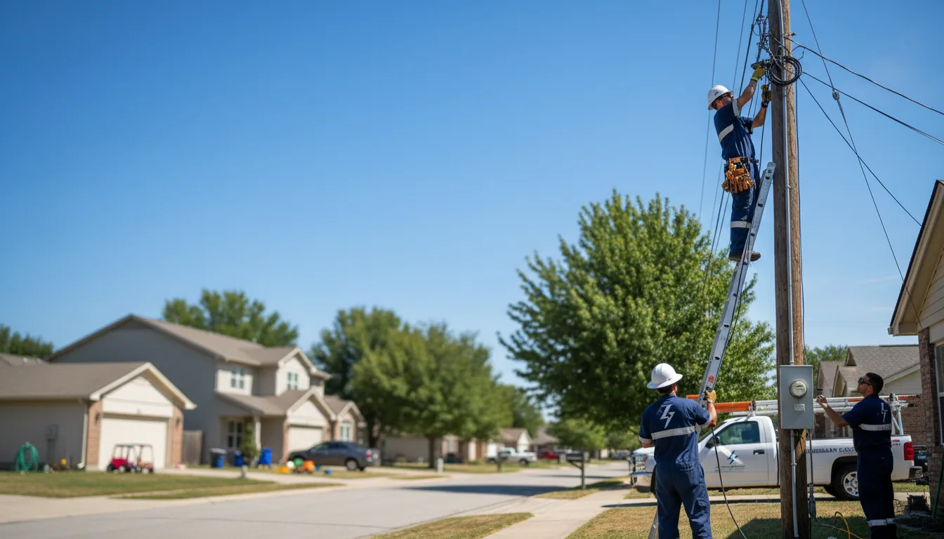 Residential electrician providing installation services in Center Valley, PA